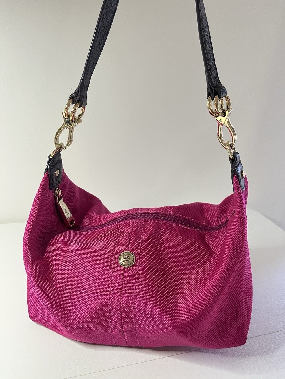 JPK PARIS Bucket Shoulder Purse BARBIE Pink with Gold Hardware Luxury Handbag